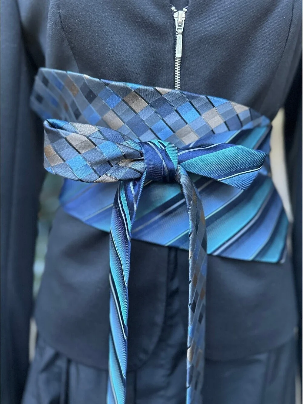 Upcycled Silk Obi Belt | Corset Style | OOAK | OS